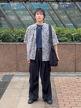 「DEVICE（デバイス）のアイテム」を使った、idaさん（メンズ・177cm）の夏コーディネート