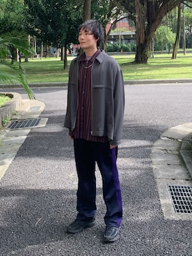 「アイテム（スニーカー）」を使った、idaさん（メンズ・177cm）の冬コーディネート