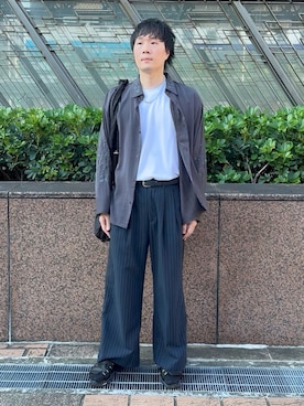 「STUDIOUS(ステュディオス)のアイテム」を使った、idaさん(メンズ・177cm)の秋コーディネート