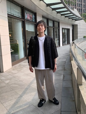 「アイテム（バッグ）」を使った、idaさん（メンズ・177cm）の夏コーディネート