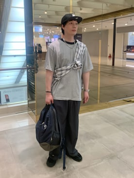 「アイテム（バックパック/リュック）」を使った、idaさん（メンズ・177cm）の秋コーディネート