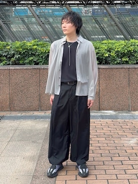「HARE（ハレ）のアイテム（トップス）」を使った、idaさん（メンズ・177cm）の夏コーディネート