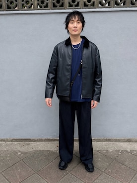 「EMMA CLOTHES（エマクローズ）のアイテム」を使った、idaさん（メンズ・177cm）の春コーディネート