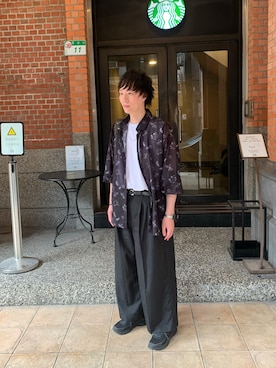 「アイテム（スニーカー）」を使った、idaさん（メンズ・177cm）の秋コーディネート