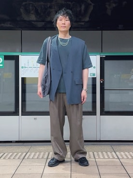 「RAGEBLUE（レイジブルー）のアイテム」を使った、idaさん（メンズ・177cm）の夏コーディネート