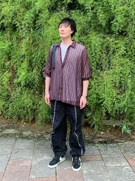 「アイテム（バックパック/リュック）」を使った、idaさん（メンズ・177cm）の秋コーディネート