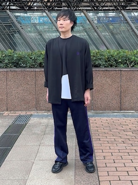 「Needles（ニードルス）のアイテム」を使った、idaさん（メンズ・177cm）の秋コーディネート
