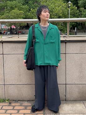 「HARE（ハレ）のアイテム（シューズ）」を使った、idaさん（メンズ・177cm）の秋コーディネート