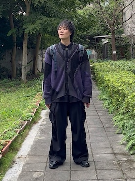 「RAGEBLUE（レイジブルー）のアイテム」を使った、idaさん（メンズ・177cm）の春コーディネート