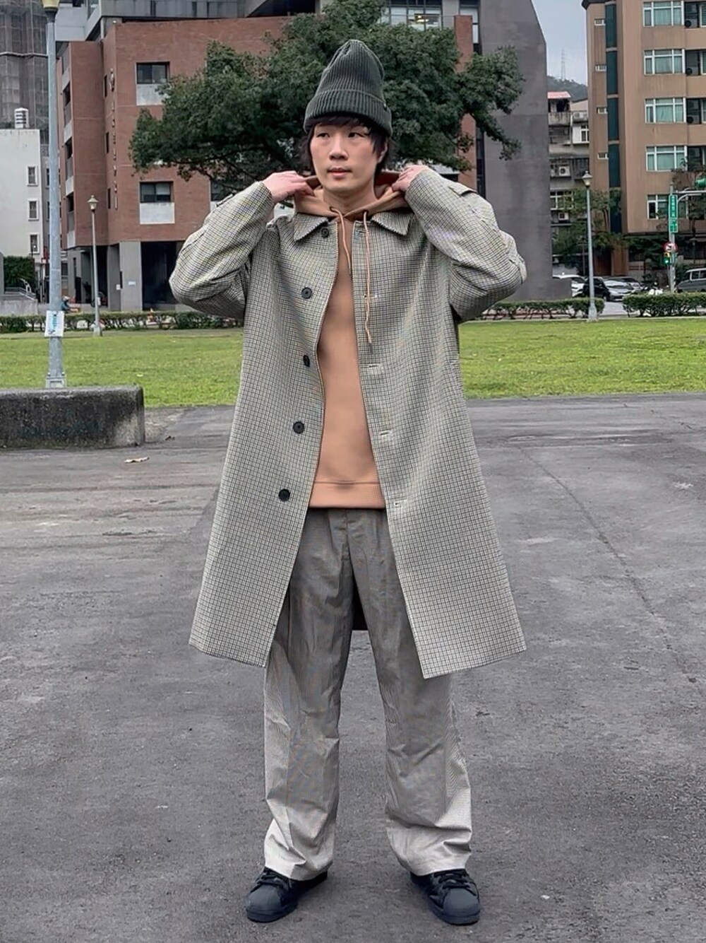 GU（ジーユー）の「バルマカーンコート(チェック)SW（その他）」 - WEAR