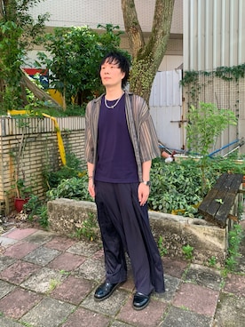 「RAGEBLUE（レイジブルー）のアイテム」を使った、idaさん（メンズ・177cm）の夏コーディネート