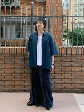 「アイテム（ドレスシューズ）」を使った、idaさん（メンズ・177cm）の夏コーディネート