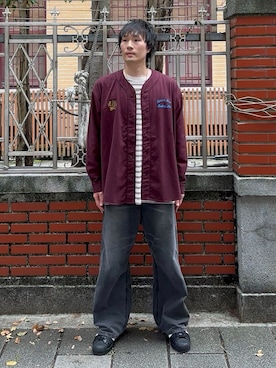 「MONO-MART（モノマート）のアイテム」を使った、idaさん（メンズ・177cm）の春コーディネート