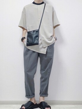 「EMMA  CLOTHES」｜「アイテム（サンダル）」を使った、 kajiiiさん（メンズ・172cm）の夏コーディネート