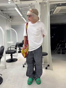 「アイテム（バッグ）」を使った、たかさきさん（メンズ・50cm・30代）の夏コーディネート