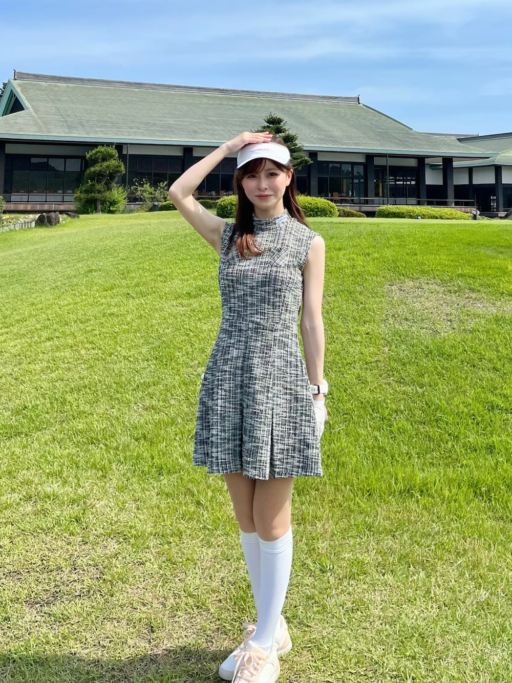 DESCENTE GOLFのアイテムを使った人気ファッション