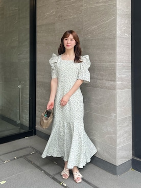 「&. NOSTALGIA（アンドドットノスタルジア）のアイテム（ワンピース）」を使った、har ( ハル )さん（レディース・153cm）の夏コーディネート