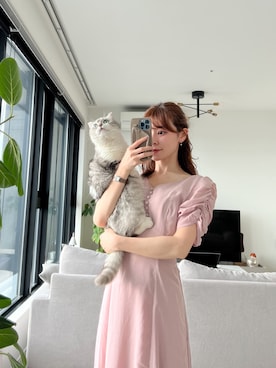 「&. NOSTALGIA（アンドドットノスタルジア）のアイテム（ワンピース）」を使った、har ( ハル )さん（レディース・153cm）の春コーディネート