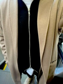 EDIFICE Super120's モッサショールカラーコート EDIFICE（エディフィス）の「Super120's モッサ ショールカラー