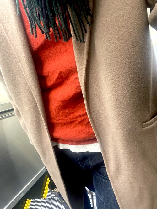 EDIFICE Super120's モッサショールカラーコート EDIFICE Super120's モッサ ショールカラーコート