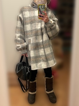 「jouetie（ジュエティ）のアイテム（その他アウター）」を使った、ちゃー さん（レディース・150cm）の冬コーディネート