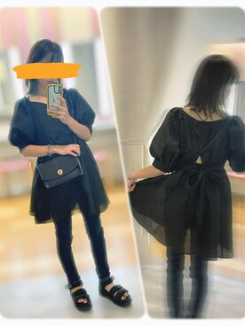 「dazzlin（ダズリン）のアイテム（チュニック）」を使った、ちゃー さん（レディース・150cm）の夏コーディネート