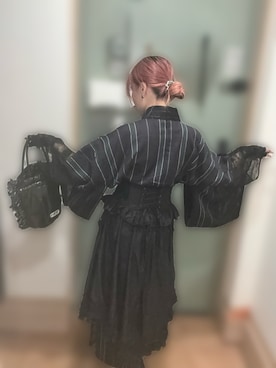 「アイテム（シュシュ）」を使った、ちゃー さん（レディース・150cm）の秋コーディネート