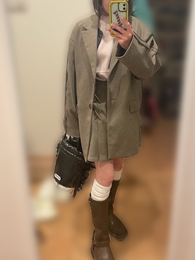 「PAGEBOY（ページボーイ）のアイテム（ジャケット/アウター）」を使った、ちゃー さん（レディース・150cm）の冬コーディネート