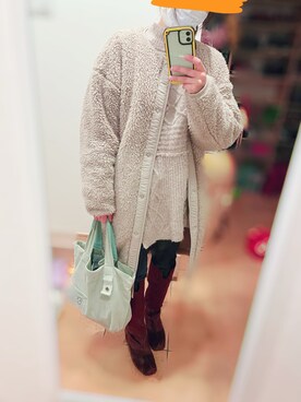 「merry jenny（メリージェニー）のアイテム（ブーツ）」を使った、ちゃー さん（レディース・150cm）の冬コーディネート