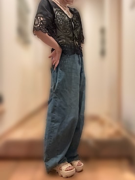「JEANASIS（ジーナシス）のアイテム」を使った、ちゃー さん（レディース・150cm）の夏コーディネート