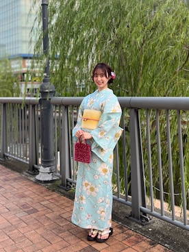 「アツいコーデ全部見せ」｜sakさん（レディース・152cm）の夏コーディネート