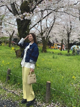 「Dior（ディオール）のアイテム（バッグ）」を使った、sakさん（レディース・152cm）の春コーディネート