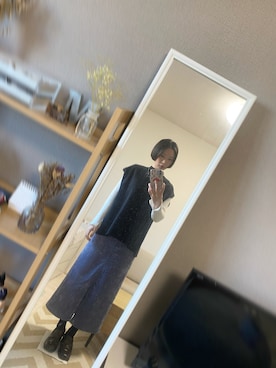 「Ray BEAMS（レイビームス）のアイテム（ローファー）」を使った、maiさん（レディース・163cm）の冬コーディネート