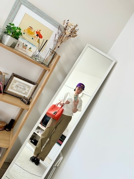 「FURLA（フルラ）のアイテム」を使った、maiさん（レディース・163cm）の夏コーディネート