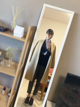 「Ray BEAMS（レイビームス）のアイテム（ローファー）」を使った、maiさん（レディース・163cm）の秋コーディネート