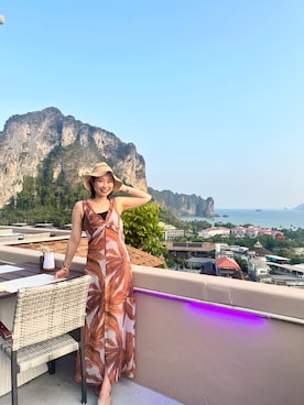 「CA4LA（カシラ）のアイテム（帽子）」を使った、maiさん（レディース・163cm）の春コーディネート