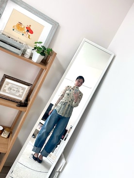 「GAP（ギャップ）のアイテム（デニムパンツ）」を使った、maiさん（レディース・163cm）の秋コーディネート