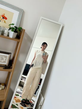 「アイテム（その他ヘアアクセサリー）」を使った、maiさん（レディース・163cm）の秋コーディネート