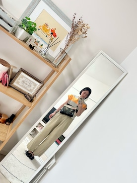 「anuke（アンヌーク）のアイテム」を使った、maiさん（レディース・163cm）の夏コーディネート