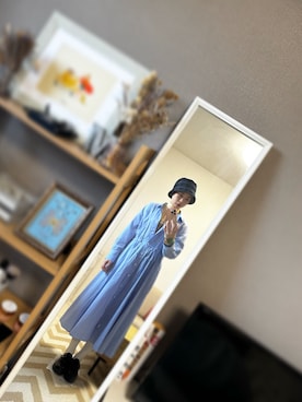 「シャツワンピ」｜maiさん（レディース・163cm）の春コーディネート