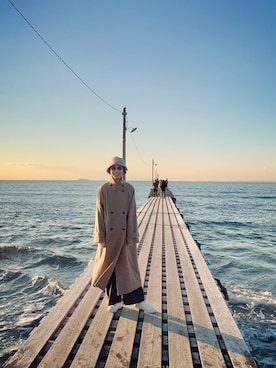 「Ray BEAMS（レイビームス）のアイテム（その他アウター）」を使った、maiさん（レディース・163cm）の冬コーディネート