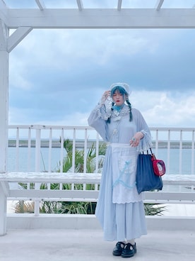 「アイテム（シャツワンピース）」を使った、moloさん（レディース・168cm）の夏コーディネート