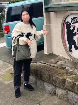「PG（ピージー）のアイテム」を使った、nacchiさん（レディース・156cm）の秋コーディネート
