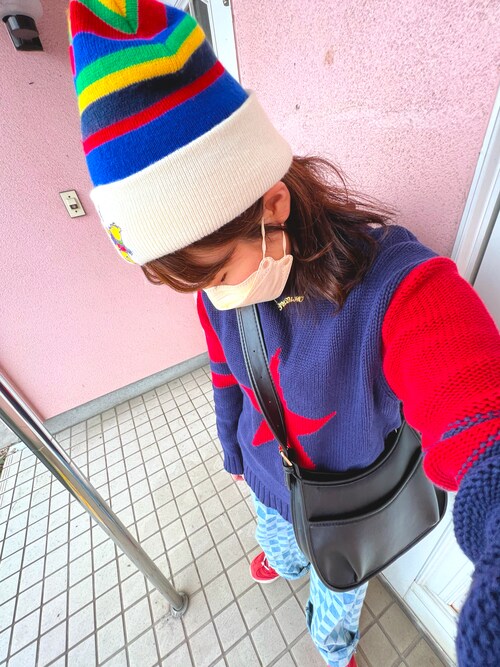 ちゃむ Disneyのニットキャップ ビーニーを使ったコーディネート Wear