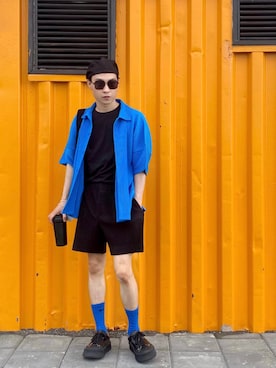 Yannixさんの（HOMME PLISSE ISSEY MIYAKE | オムプリッセイッセイミヤケ）を使ったコーディネート