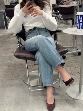 「YANUK（ヤヌーク）のアイテム」を使った、さーさんさん（レディース・156cm）の春コーディネート