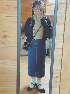 「CLEDRAN（クレドラン）のアイテム」を使った、るんさん（レディース・153cm）の夏コーディネート