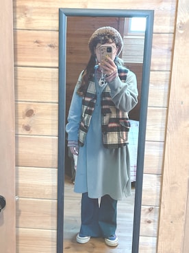 「チャイハネ（チャイハネ）のアイテム（ヘアアクセサリー）」を使った、るんさん（レディース・153cm）の冬コーディネート