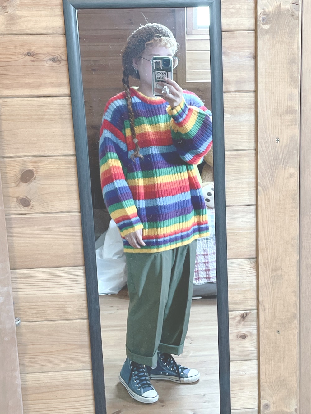 レインボー様 C6066 プルオーバーニット×パンツコーデ レインボー様 C6066 プルオーバーニット×パンツコーデ