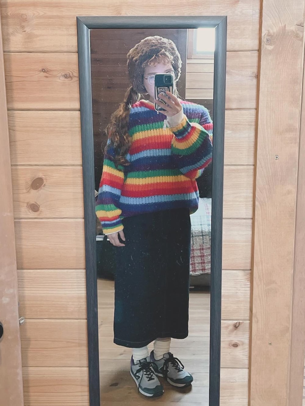 レインボー様 C6066 プルオーバーニット×パンツコーデ レインボー様